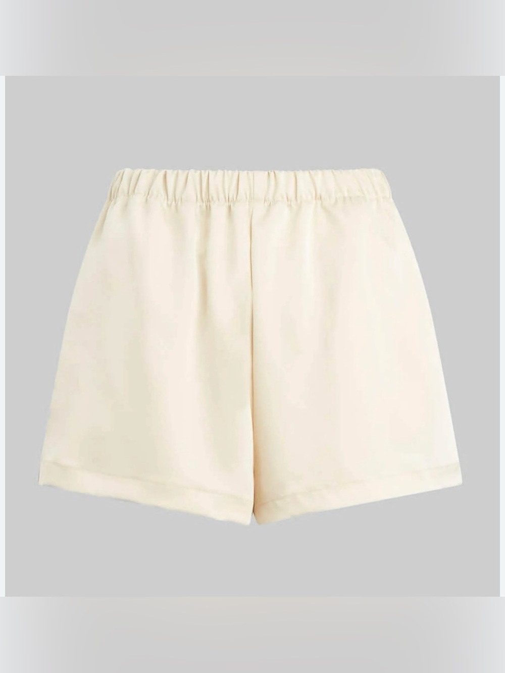 Leset Barb Boxer Shorts in Crème - Picture 3 of 6